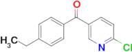 2-Chloro-5-(4-ethylbenzoyl)pyridine