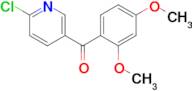 2-Chloro-5-(2,4-dimethoxybenzoyl)pyridine