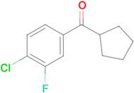 4-chloro-3-fluorophenyl cyclopentyl ketone