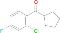 2-Chloro-4-fluorophenyl cyclopentyl ketone