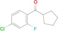 4-Chloro-2-fluorophenyl cyclopentyl ketone