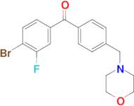 4-bromo-3-fluoro-4'-morpholinomethyl benzophenone