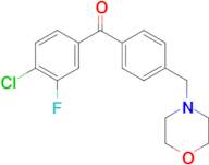 4-chloro-3-fluoro-4'-morpholinomethyl benzophenone