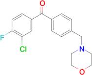 3-chloro-4-fluoro-4'-morpholinomethyl benzophenone