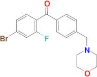 4-Bromo-2-fluoro-4'-morpholinomethyl benzophenone