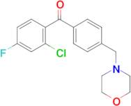 2-chloro-4-fluoro-4'-morpholinomethyl benzophenone