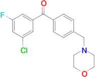 3-chloro-5-fluoro-4'-morpholinomethyl benzophenone