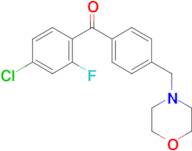 4-chloro-2-fluoro-4'-morpholinomethyl benzophenone