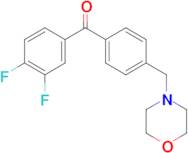 3,4-difluoro-4'-morpholinomethyl benzophenone