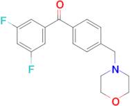 3,5-difluoro-4'-morpholinomethyl benzophenone