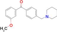 3-methoxy-4'-piperidinomethyl benzophenone