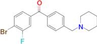 4-bromo-3-fluoro-4'-piperidinomethyl benzophenone