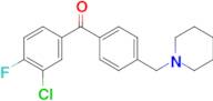 3-chloro-4-fluoro-4'-piperidinomethyl benzophenone