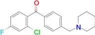 2-chloro-4-fluoro-4'-piperidinomethyl benzophenone