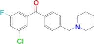 3-chloro-5-fluoro-4'-piperidinomethyl benzophenone