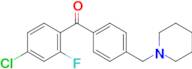 4-chloro-2-fluoro-4'-piperidinomethyl benzophenone