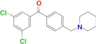 3,5-dichloro-4'-piperidinomethyl benzophenone