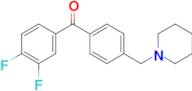 3,4-difluoro-4'-piperidinomethyl benzophenone