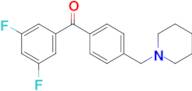 3,5-difluoro-4'-piperidinomethyl benzophenone