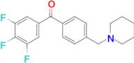 4'-piperidinomethyl-3,4,5-trifluorobenzophenone