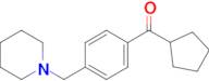 cyclopentyl 4-(piperidinomethyl)phenyl ketone