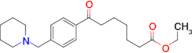 ethyl 7-oxo-7-[4-(piperidinomethyl)phenyl]heptanoate