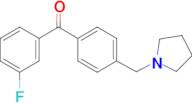 3-fluoro-4'-pyrrolidinomethyl benzophenone