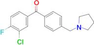 3-chloro-4-fluoro-4'-pyrrolidinomethyl benzophenone