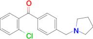 2-chloro-4'-pyrrolidinomethyl benzophenone