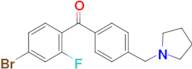 4-bromo-2-fluoro-4'-pyrrolidinomethyl benzophenone