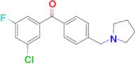 3-chloro-5-fluoro-4'-pyrrolidinomethyl benzophenone