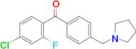 4-chloro-2-fluoro-4'-pyrrolidinomethyl benzophenone