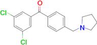 3,5-dichloro-4'-pyrrolidinomethyl benzophenone