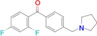 2,4-difluoro-4'-pyrrolidinomethyl benzophenone