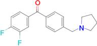 3,4-difluoro-4'-pyrrolidinomethyl benzophenone