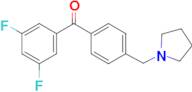 3,5-difluoro-4'-pyrrolidinomethyl benzophenone