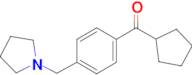 cyclopentyl 4-(pyrrolidinomethyl)phenyl ketone