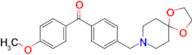 4'-[8-(1,4-dioxa-8-azaspiro[4.5]decyl)methyl]-4-methoxy benzophenone