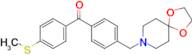 4'-[8-(1,4-dioxa-8-azaspiro[4.5]decyl)methyl]-4-thiomethyl benzophenone