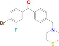 4-bromo-3-fluoro-4'-thiomorpholinomethyl benzophenone