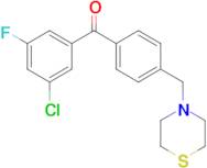3-chloro-5-fluoro-4'-thiomorpholinomethyl benzophenone