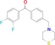 3,4-difluoro-4'-thiomorpholinomethyl benzophenone