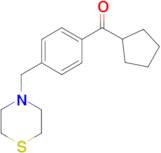 cyclopentyl 4-(thiomorpholinomethyl)phenyl ketone