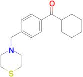 cyclohexyl 4-(thiomorpholinomethyl)phenyl ketone