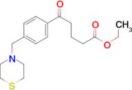 ethyl 5-oxo-5-[4-(thiomorpholinomethyl)phenyl]valerate