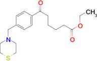 ethyl 6-oxo-6-[4-(thiomorpholinomethyl)phenyl]hexanoate