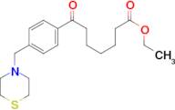 ethyl 7-oxo-7-[4-(thiomorpholinomethyl)phenyl]heptanoate