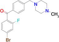 4-bromo-2-fluoro-4'-(4-methylpiperazinomethyl) benzophenone