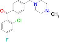 2-chloro-4-fluoro-4'-(4-methylpiperazinomethyl) benzophenone