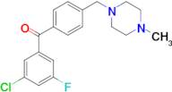 3-chloro-5-fluoro-4'-(4-methylpiperazinomethyl) benzophenone